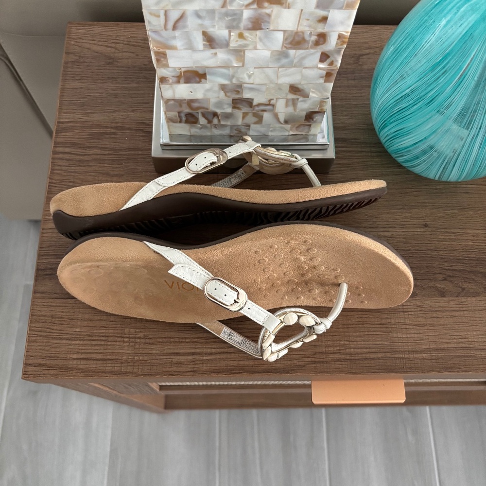 Vionic Rest Ricci Sandal White Sz 8 - Picture 6 of 9